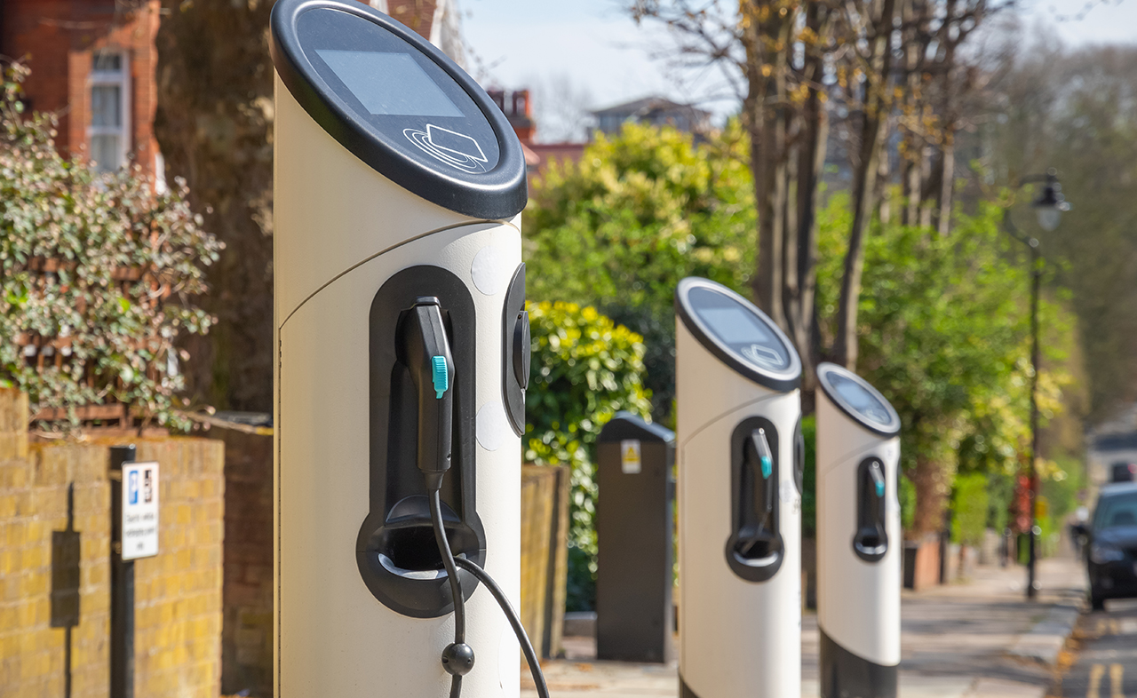 EV charging station network